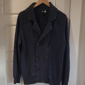 H&M Shawl Collar Grandpa Sweater. Size Small